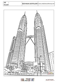 Malezya boyama sayfaları